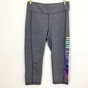 Ideology Fitness Capri XL Gray Run Like a Girl